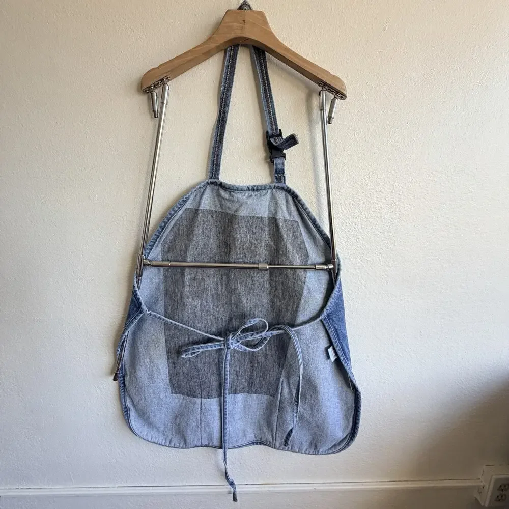 Vintage The Chile Shop Santa Fe Denim Work Apron USA Union Made Utility